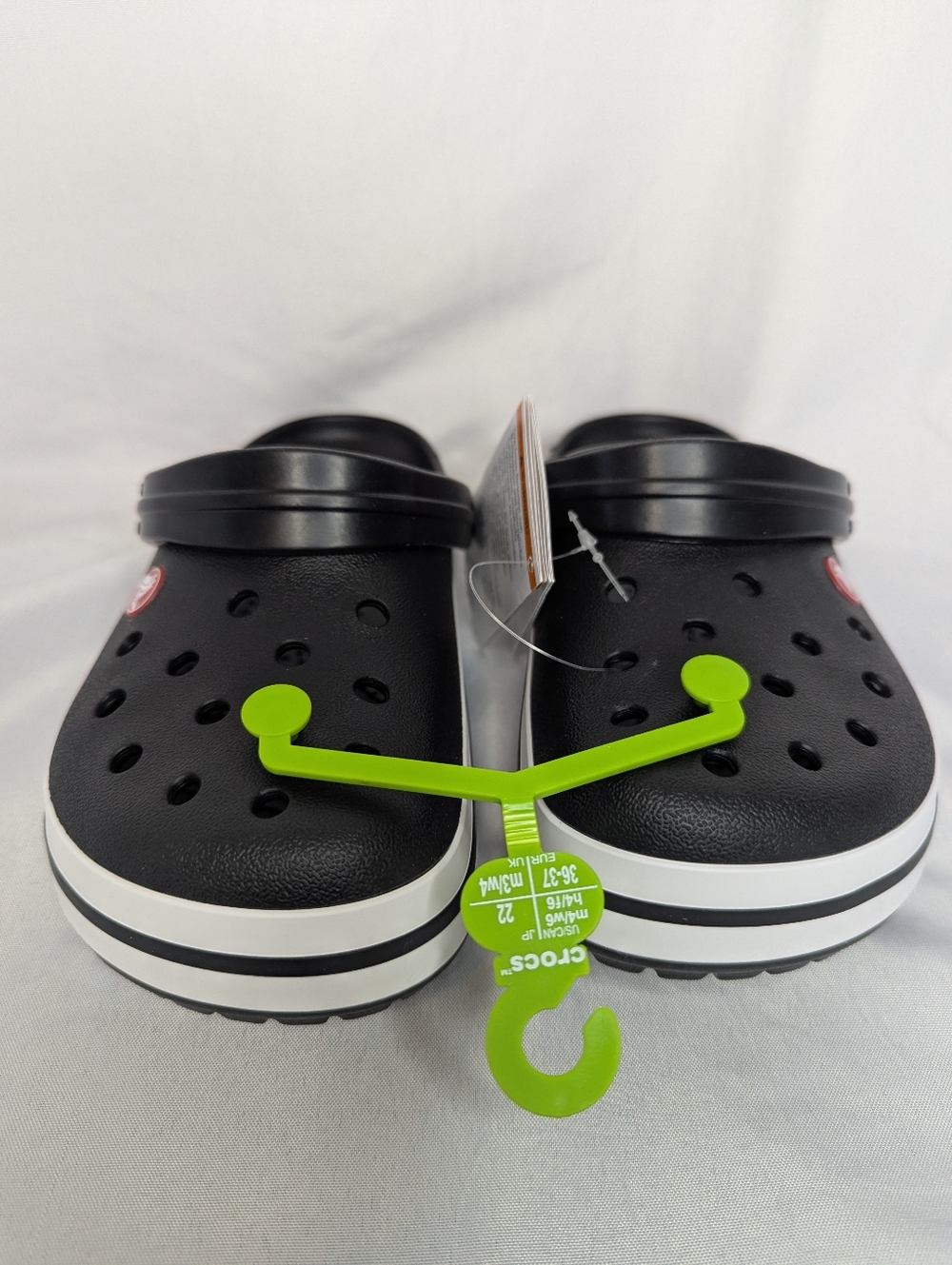 NWT Crocs Black Unisex Crocband Clog Sandals Size M4 / W6